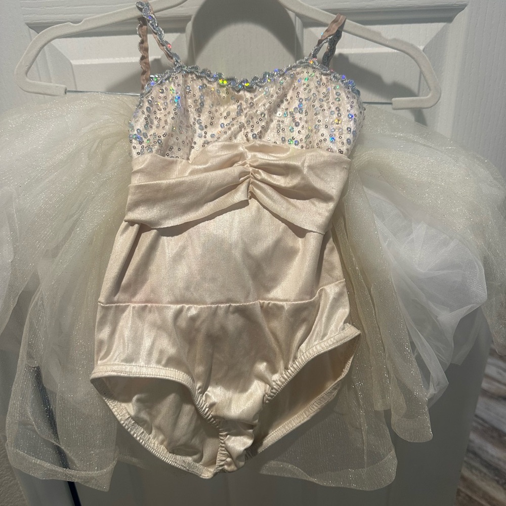 Sparkling Cream Dance Recital Costume